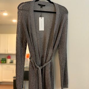 Metallic Silver Cardigan